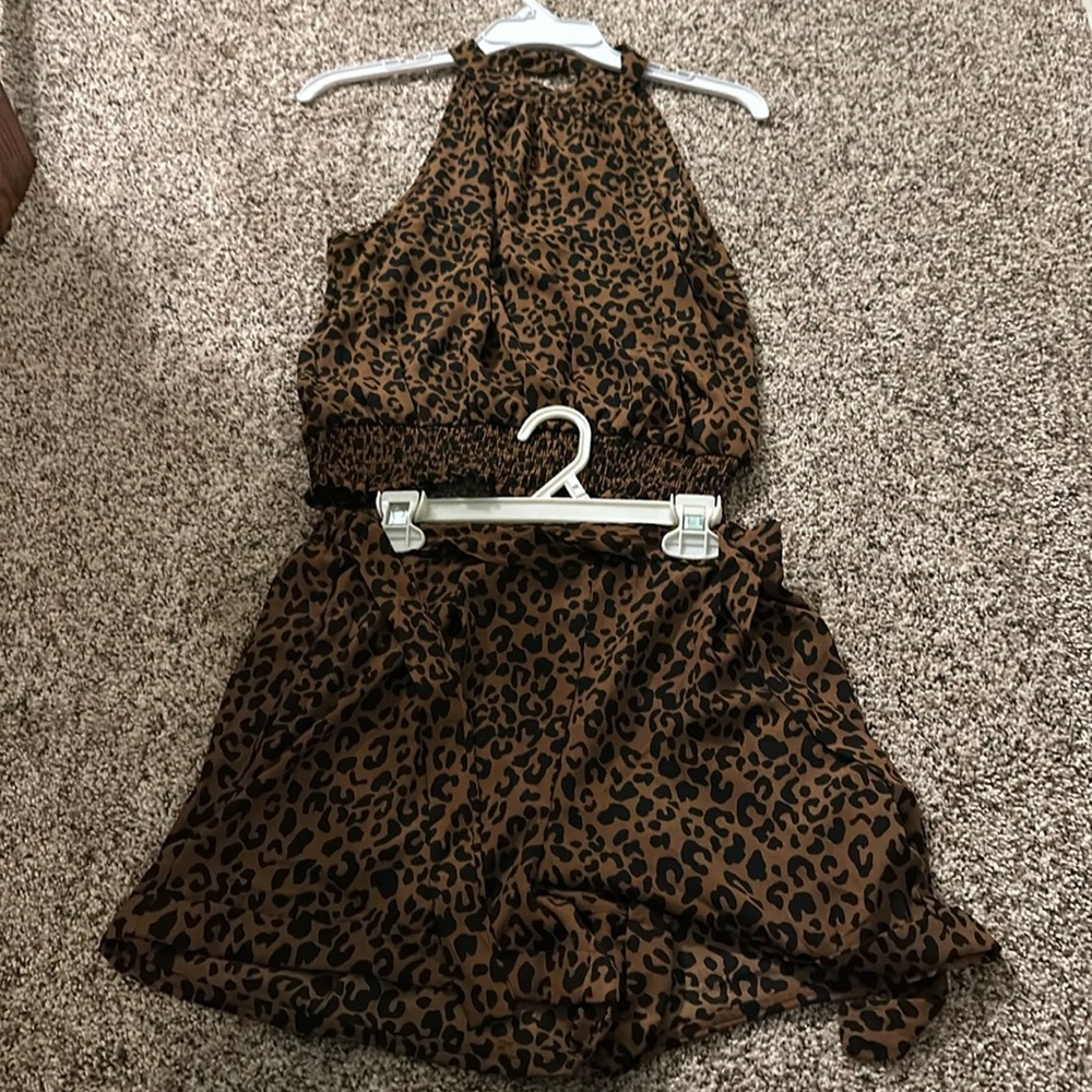 Cheetah Print 2 Piece Set
